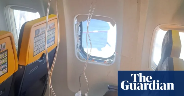 Wife of Ryanair passenger describes holding him as he hung out of window
