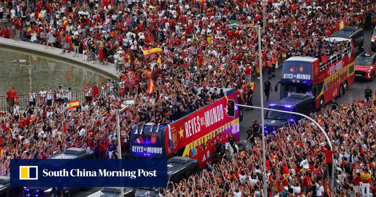 Spain World Cup champions return to Madrid for massive victory parade