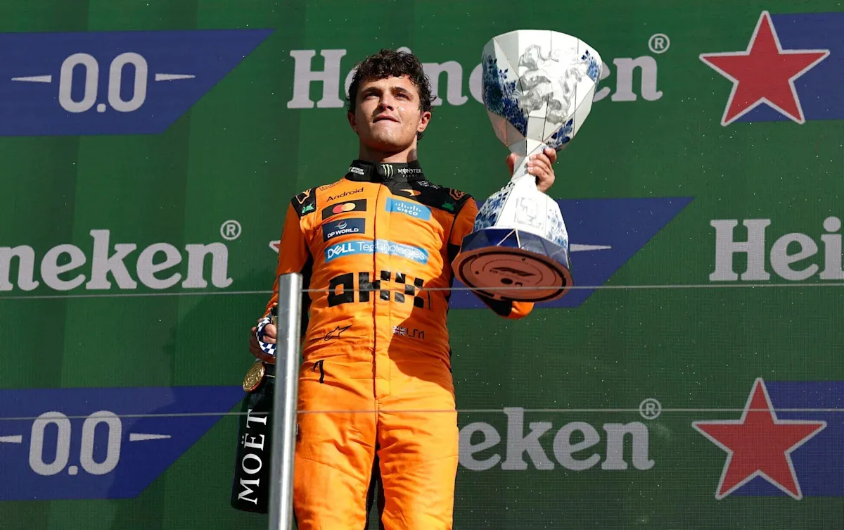 Lando Norris wins incident packed Dutch GP as Verstappen crashes at Zand…