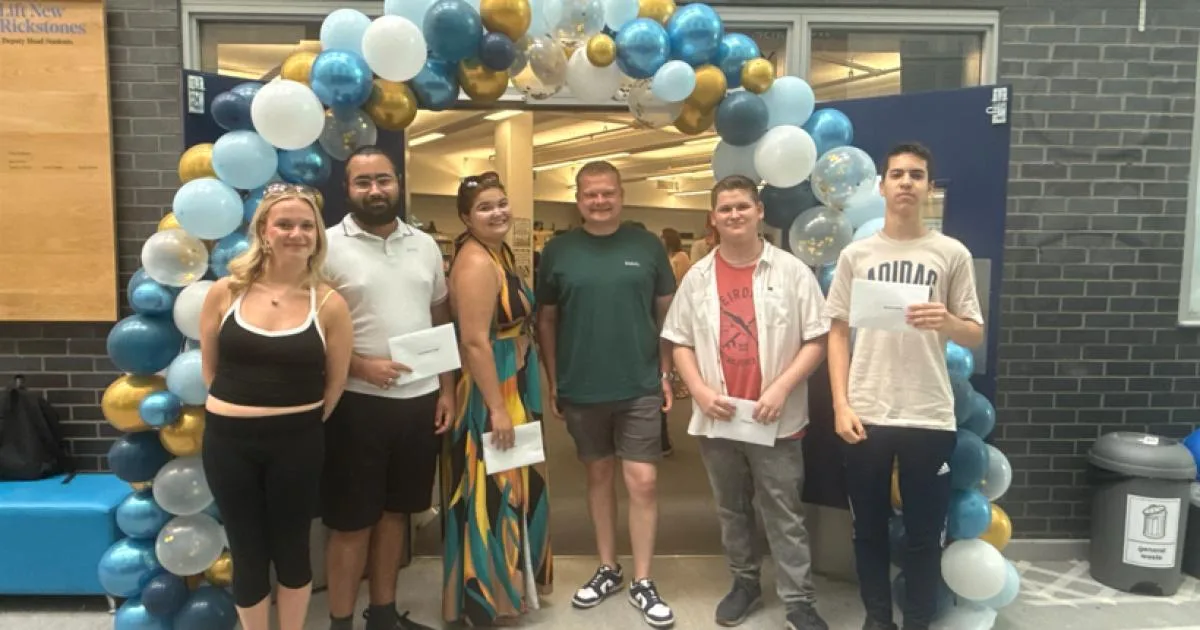 Lift New Rickstones students celebrate A-level and vocational results