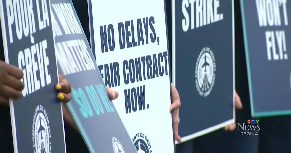 WestJet Flight Attendants Go On Strike Over Pay and Ground Duties