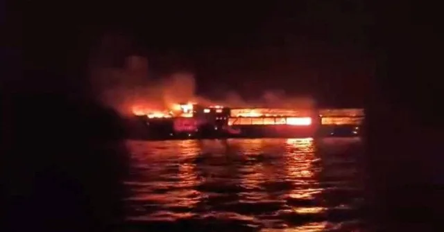 Philippines ferry fire leaves at least 5 dead and 87 missing off Palawan