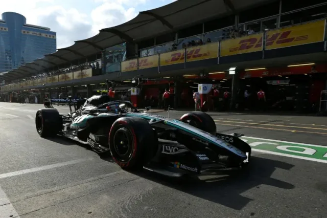 Russell takes pole in Baku as Antonelli hits wall