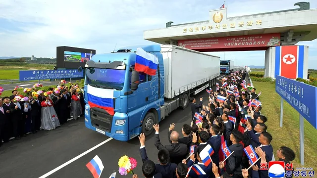 Russia and North Korea open first road bridge across shared border