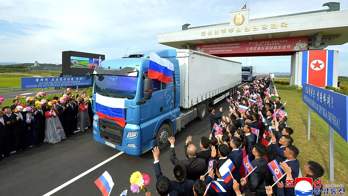 Russia and North Korea open first road bridge across shared border