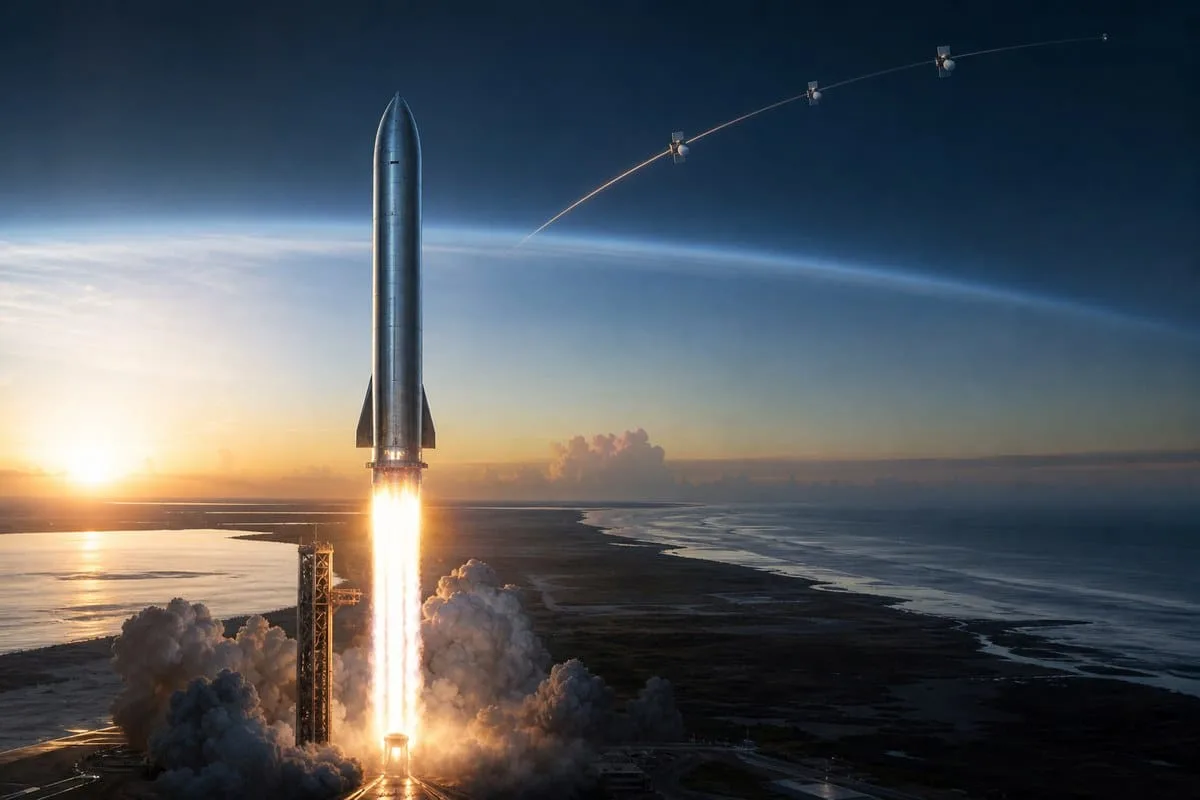 SpaceX launches Starship on first orbital test flight