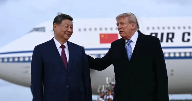 Trump greets Xi Jinping at airport to start three-day US state visit