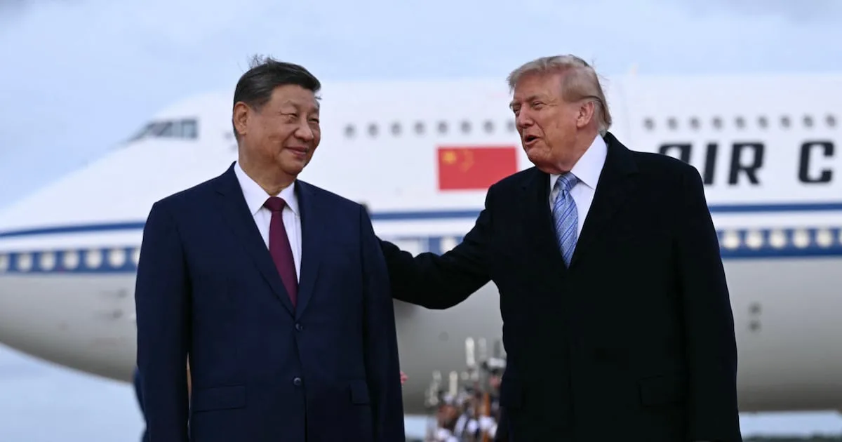 Trump greets Xi Jinping at airport to start three-day US state visit