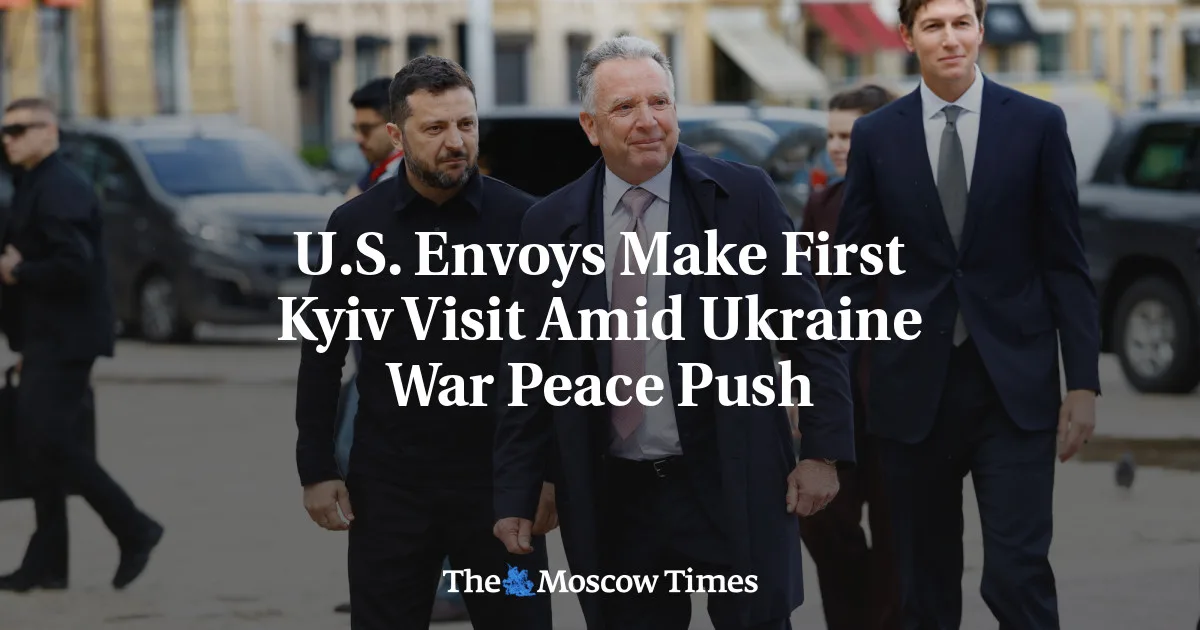 US envoys Witkoff and Kushner visit Kyiv for talks with Zelenskyy