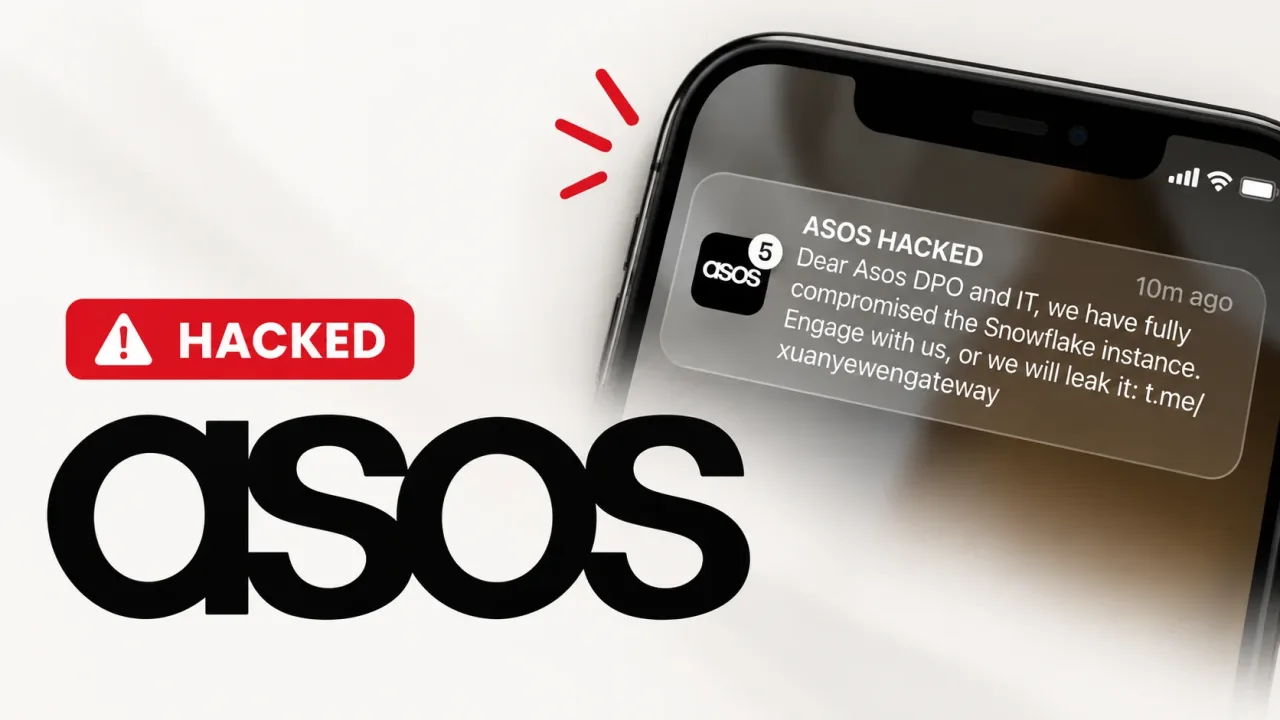 Asos investigates cyber incident after hackers message app customers