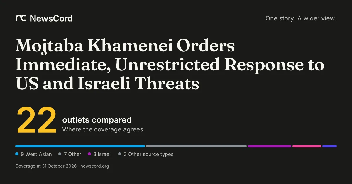 Mojtaba Khamenei orders immediate, unrestricted response to US and Israe…