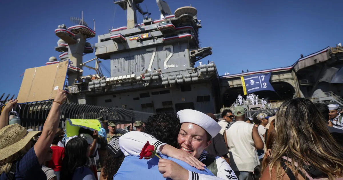 USS Abraham Lincoln returns to San Diego after 321 days